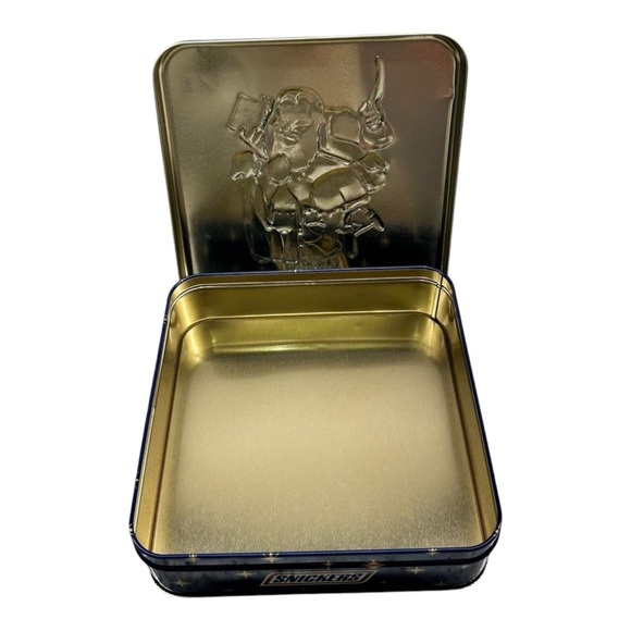 Snickers 1999 Norman Rockwell Art Santa Christmas Mars Promo Chocolate Tin - Picture 4 of 4